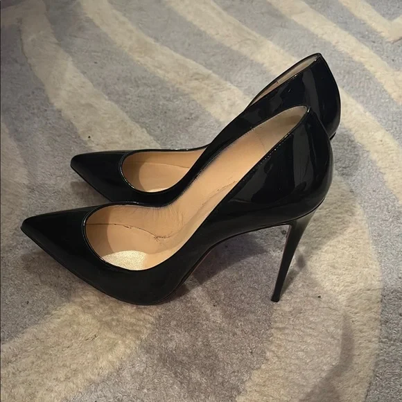 Christian Louboutin Black Stiletto Heels - worn once - so Kate 100 - Picture 3 of 7